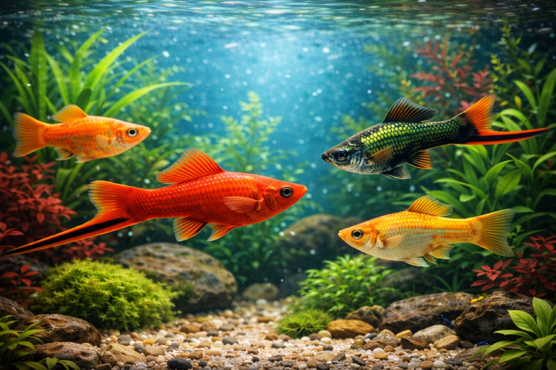 Меченосец: аквариумная рыбка