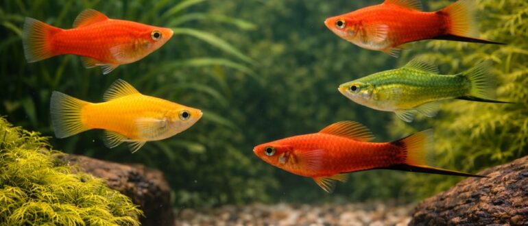 Пецилия и меченосец