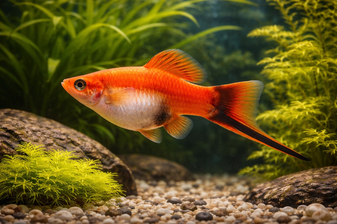 Рыба меченосец беременна